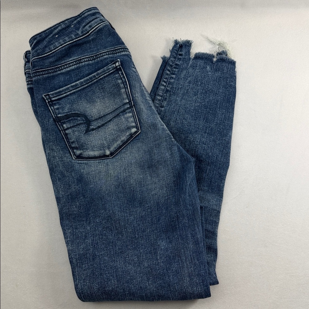 American Eagle Next Level Stretch X Jegging High Rise Crop Jeans